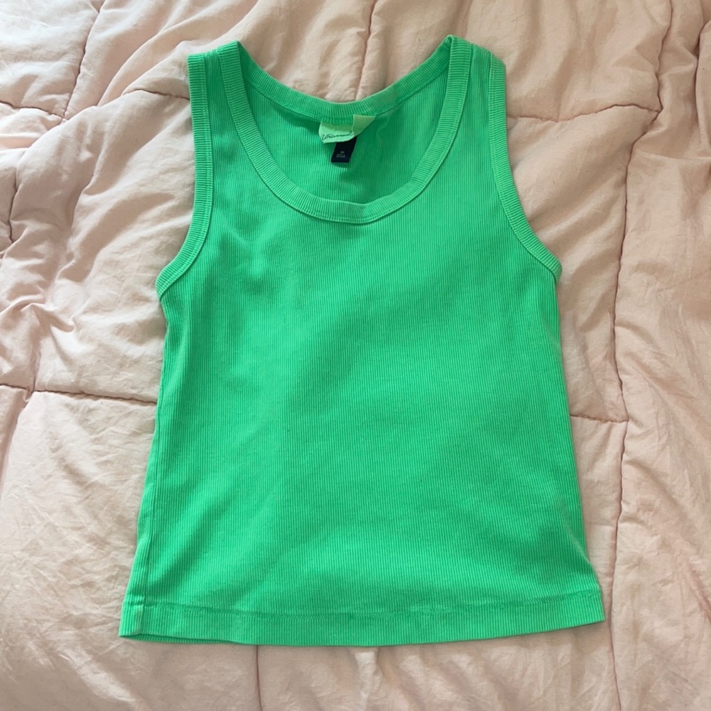 Green tank top